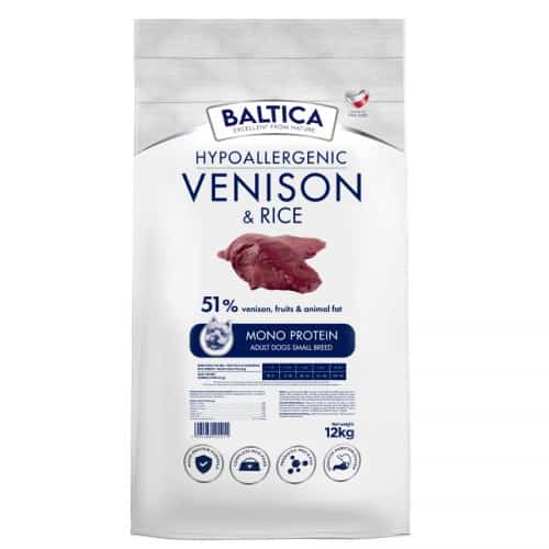 BALTICA NUTRACEUTIC Hypoallergenic Venison & rice XS / S 12kg