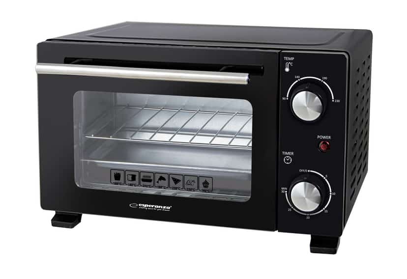 ESPERANZA MINI PIEKARNIK CALZONE 10L 800W Czarny