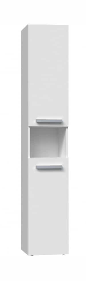 Szafka łazienkowa NEL III 31x30xH174 biel mat