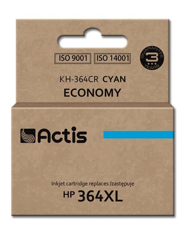 Actis KH-364CR Tusz, 12 ml, Niebieski, Kompatybilny z HP