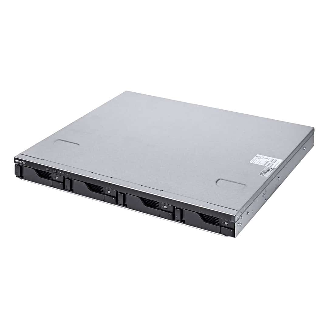 NAS Asustor Lockerstor 4RS AS6504RS, 1U rack, 4x (3.5" SATA HDD/ 2.5" SSD), Intel ATOM C3538, 8GB DDR4 SODIMM (Max.128GB), 1GbE x2, 2.5GbE x2, 1x PCIe Gen3, 4x USB 3.2 Gen, AES-NI, MyArchive, SSD Caching, Snapshot, EZ connect, EZ Sync, rail, Single 250W
