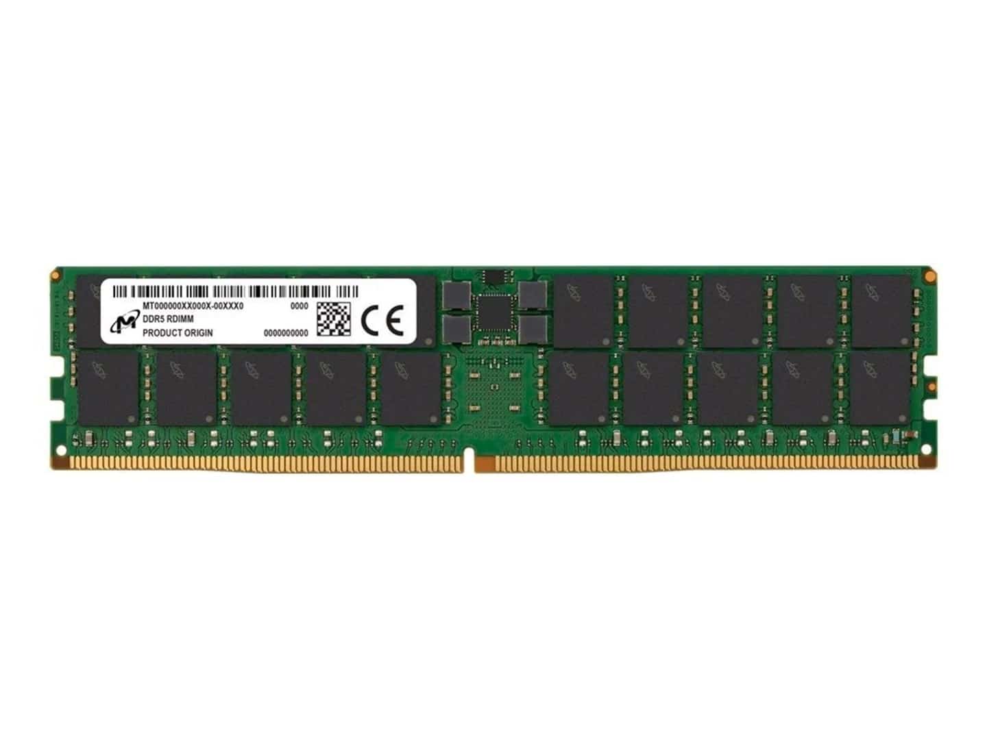 Micron RDIMM DDR5 64GB 2Rx4 4800MHz PC5-38400 ECC REGISTERED MTC40F2046S1RC48BA1T