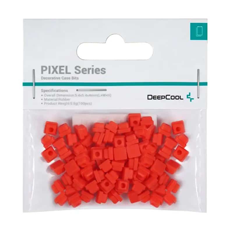 Końcłowki Gumowe DeepCool PIXEL RD - Czerwone