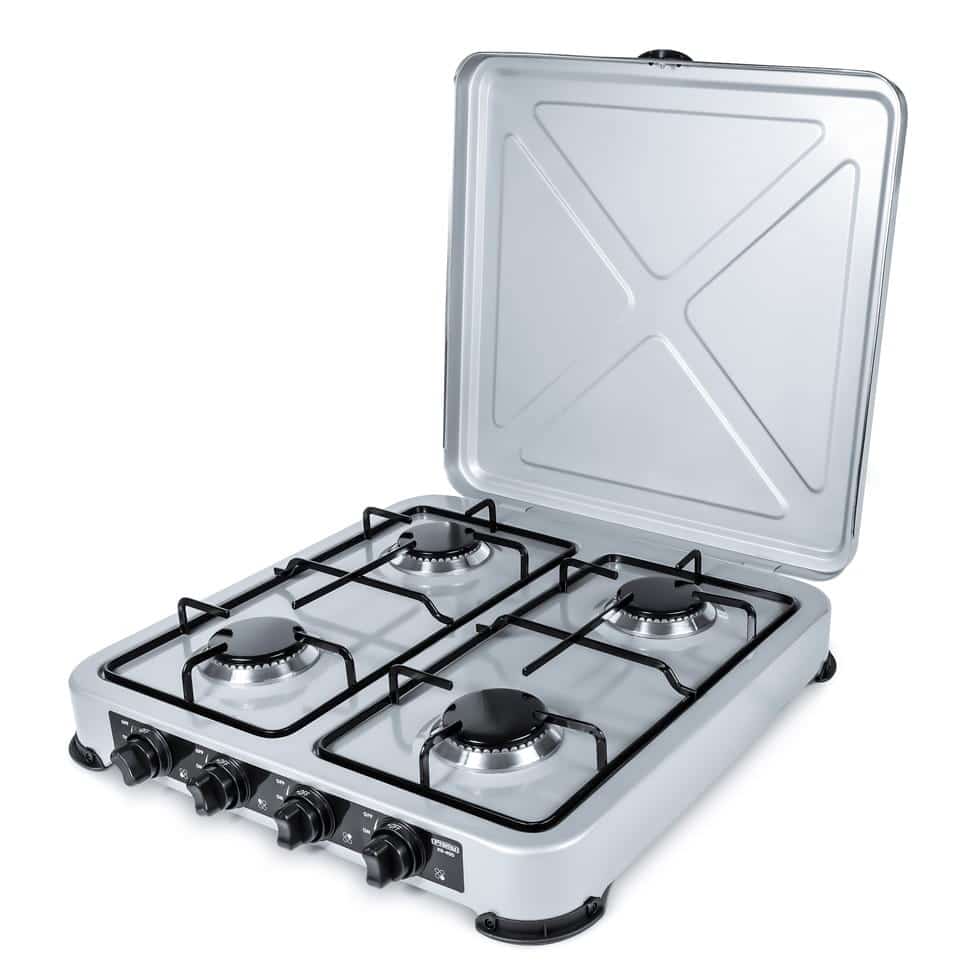 PROMIS Kuchenka Gazowa KG400S, 4-Palnikowa Srebrna
