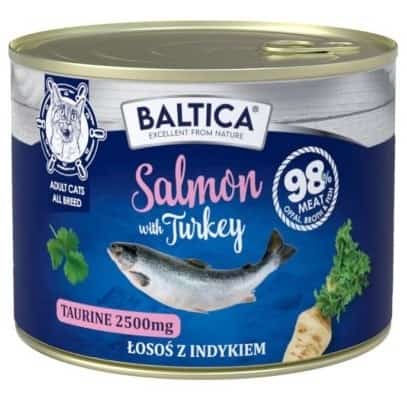 BALTICA EXCELLENT Karma mokra kot Salmon with Turkey  185g