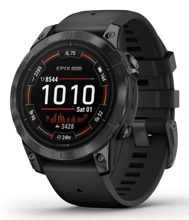 Zegarek sportowy Garmin EPIX PRO (GEN 2) AMOLED 47mm Slate Gray Black/Black Band (WYPRZEDAŻ)