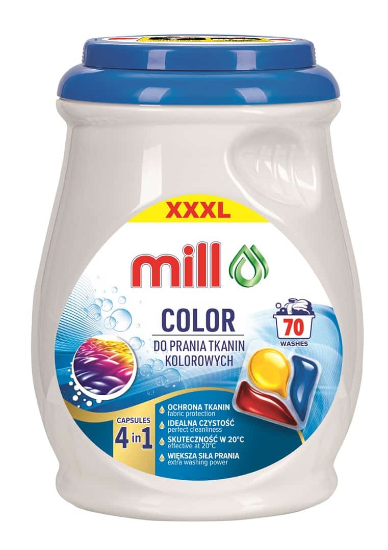 MILL PROFESSIONAL Kapsułki 3k. do prania kolor 70 szt.