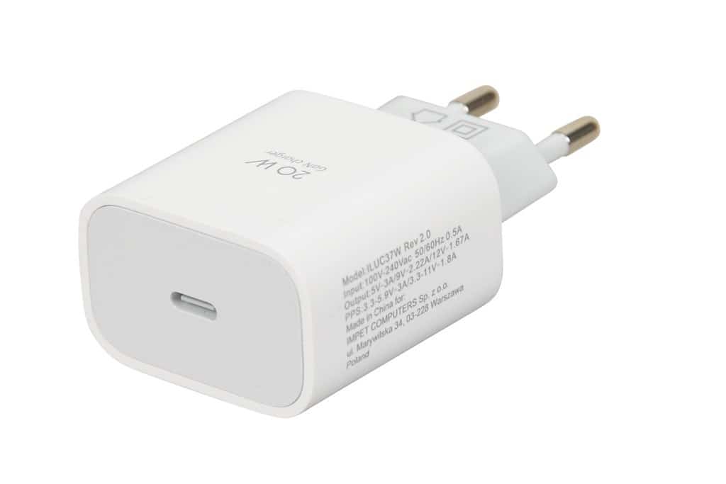 ŁADOWARKA SIECIOWA I-BOX C-37 PD20W USB-C Biała