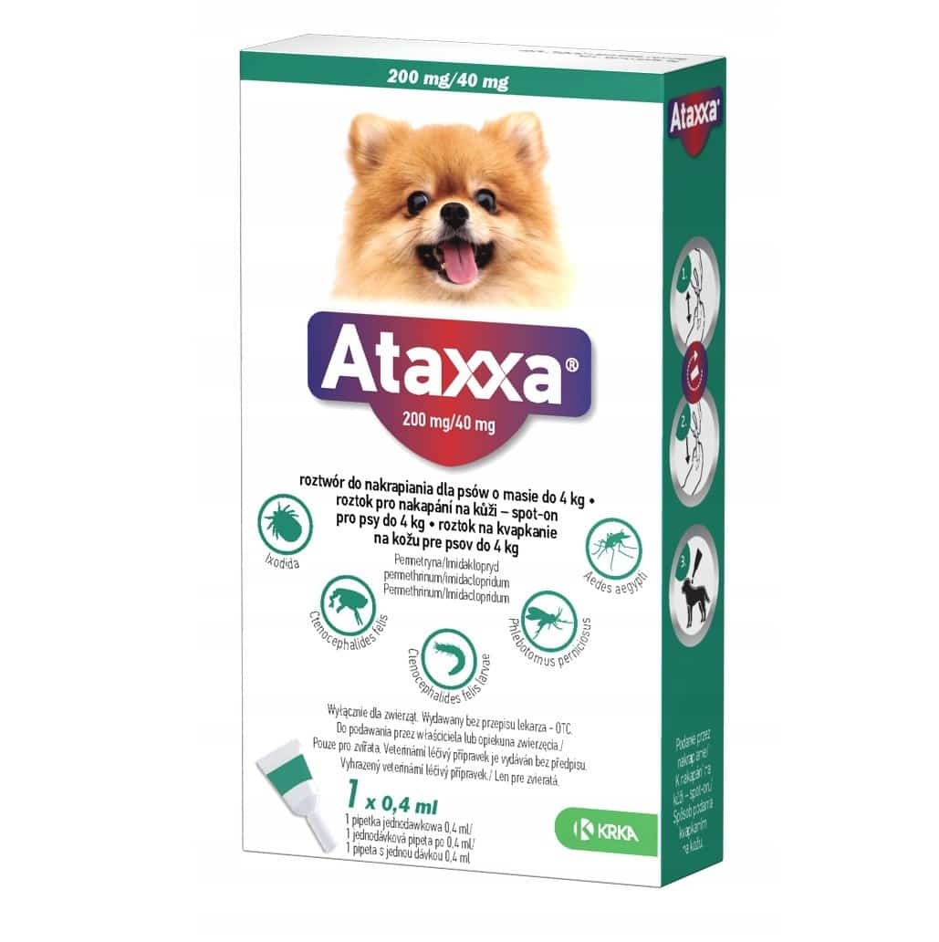 ATAXXA 200 MG/40 MG SPOT ON 0,4 ML 1 PIPETA