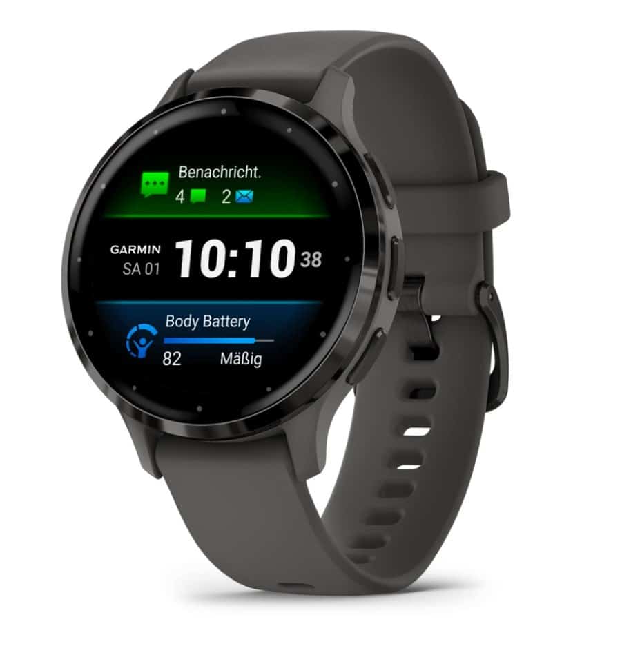 Zegarek Garmin Venu 3S, 41mm AMOLED Pebble Grey