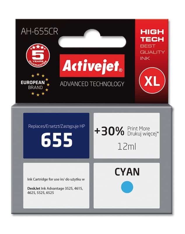 Activejet AH-655CR Tusz 12ml Niebieski