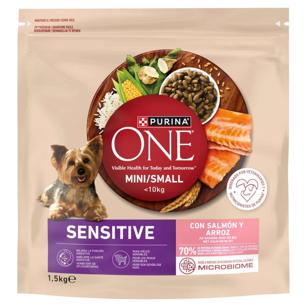 PURINA ONE MINI Dog Sensitive Salmon & Rice 1,5kg