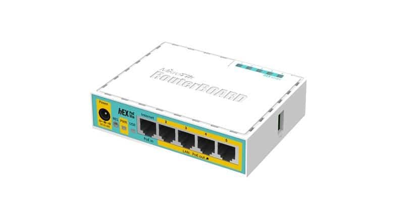 Router Mikrotik hEX PoE lite (RB750UPr2) Total Ethernet  Ports:5; Architecture:MIPSBE; CPU core:1