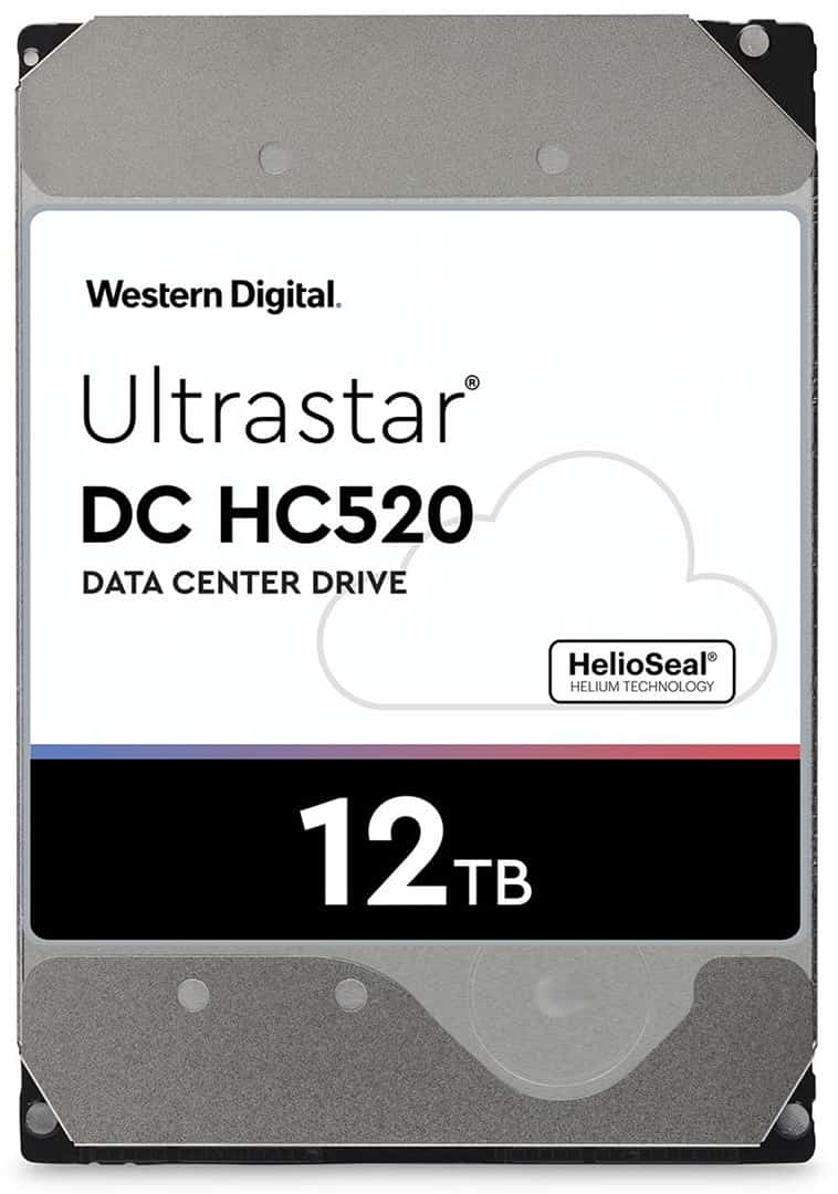 Dysk serwerowy HDD Western Digital Ultrastar DC HC520 HUH721212ALE604 (12 TB; 3.5"; SATA)