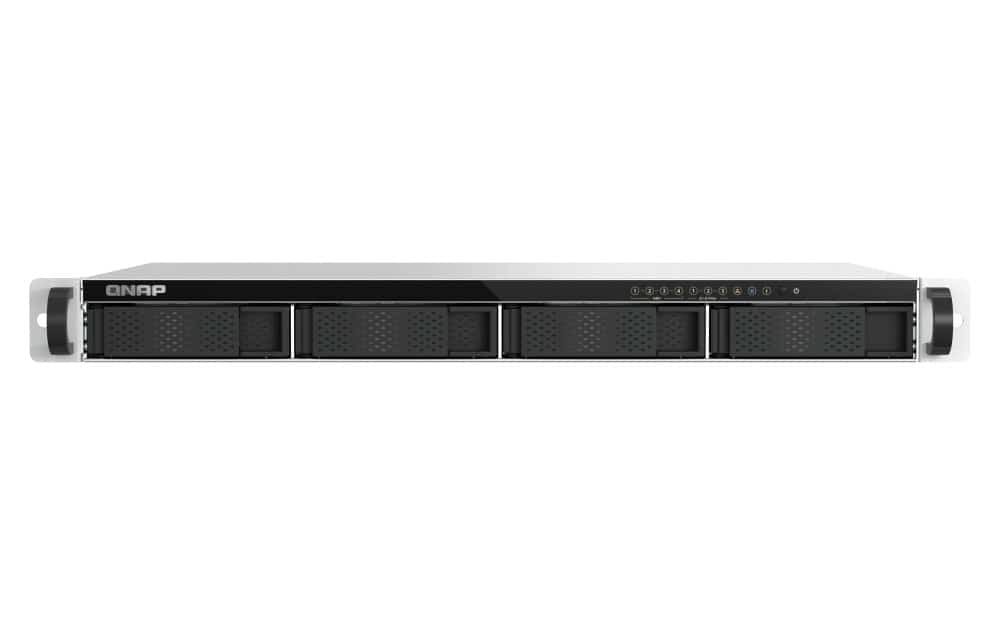 Qnap TS-h765eU-8G ,1U RACK, 4 x 2.5"/3.5" SATA + 3 x E1.S/PCIe M.2 2280, Intel Atom x7405C, 8GB DDR5 (Max. 16GB), 2 x M.2 PCIe Gen3 x1 slots, 2 x 2.5GbE, 1 x USB 3.2 Gen1, 1 x USB 2.0, 1 x 150W PSU