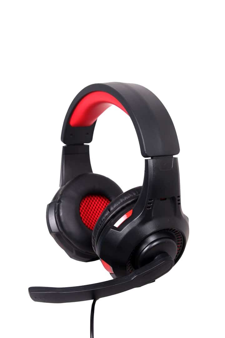 GEMBIRD GAMING Słuchawki USB 5.1 Czarno/Czerwone