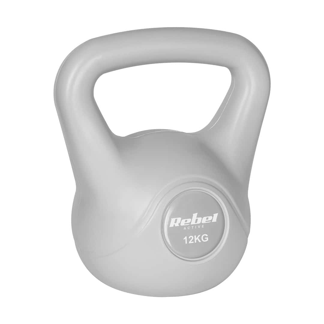 REBEL ACTIVE KETTLEBELL BITUMICZNY 12 KG SZARY