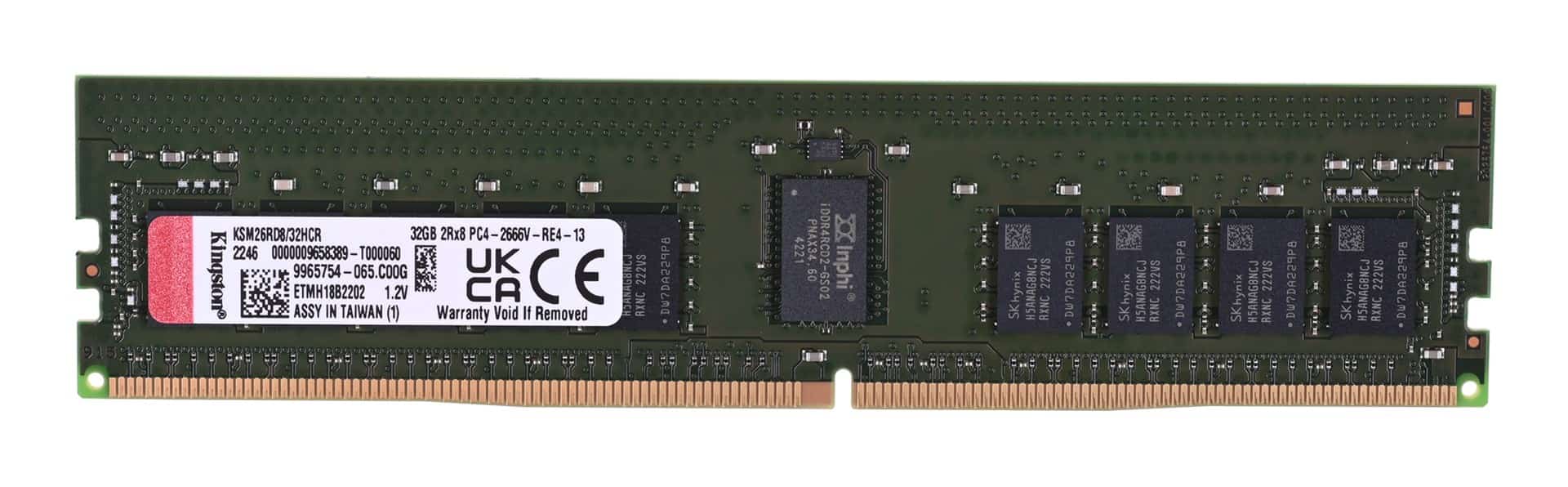 Kingston RDIMM 32GB DDR4 2666MHz Hynix C Rambus