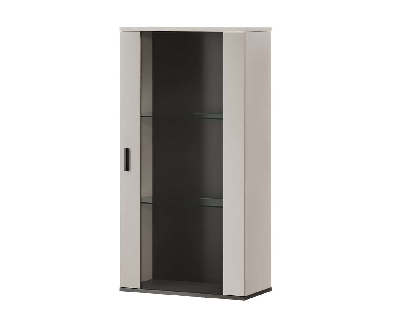 Witryna wisząca S2 SOHO 60x29x112 kaszmir+ czarny