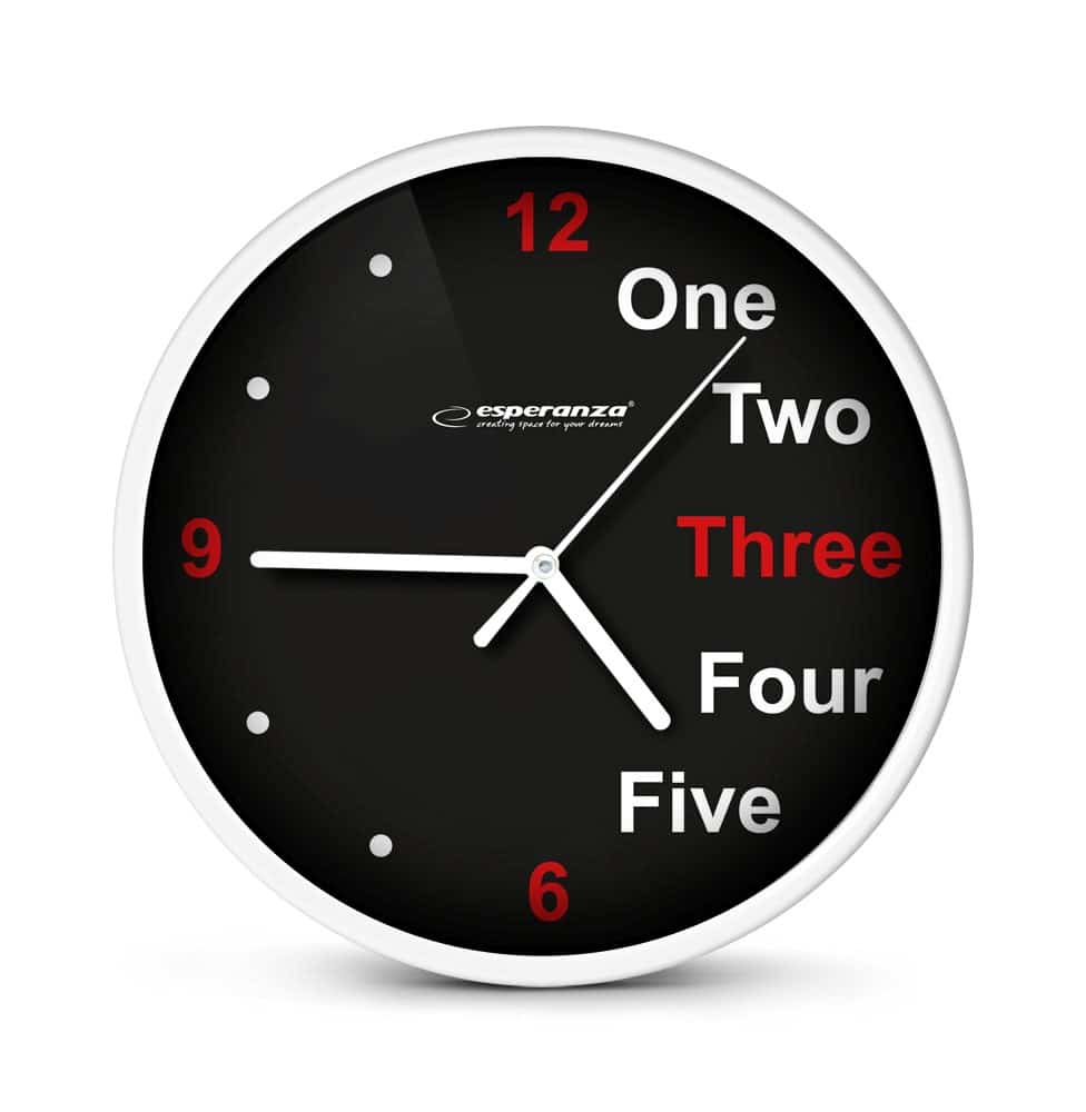 ESPERANZA ZEGAR ŚCIENNY PRAGUE BIAŁY