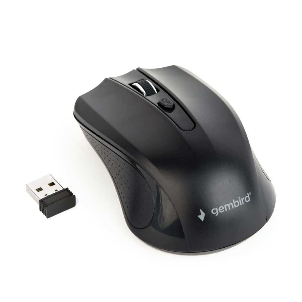 Mysz GEMBIRD MUSW-4B-04 (optyczna, 1600 DPI, czarna)