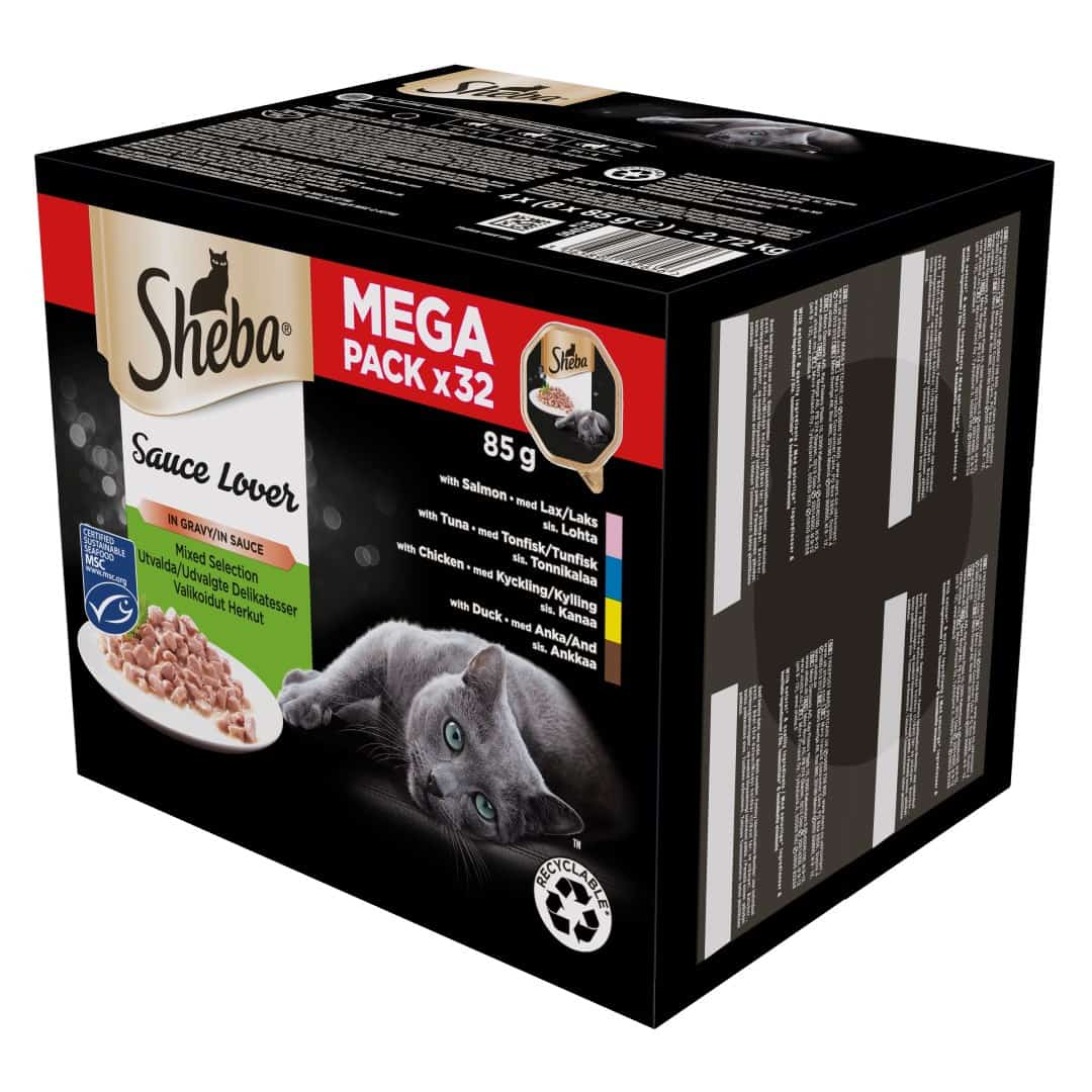 SHEBA Tacka Sos Kacz/Kur/Łos/Tuń 32x85g