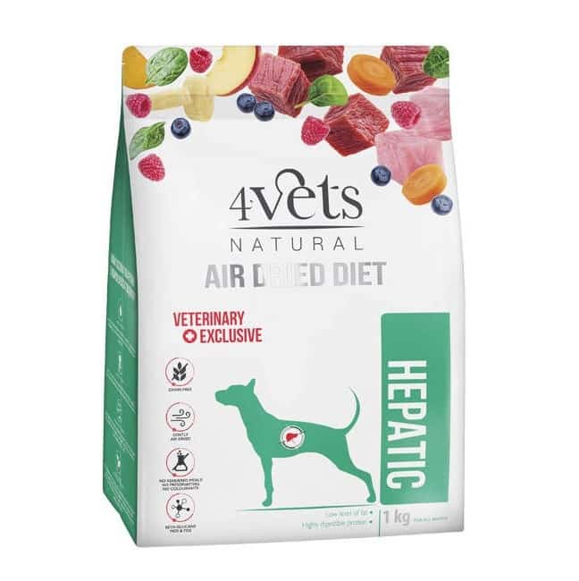 4VETS Natural HEPATIC karma suszona dla psa 1kg