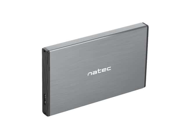 Obudowa na dysk NATEC Rhino Go NKZ-1281 (2.5"; USB 3.0; Aluminium; kolor szary)