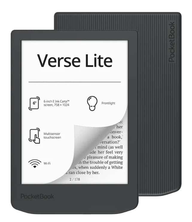 Czytnik Ebook PocketBook Verse Lite 619 6" E-Ink Carta 8GB Wi-Fi Gray