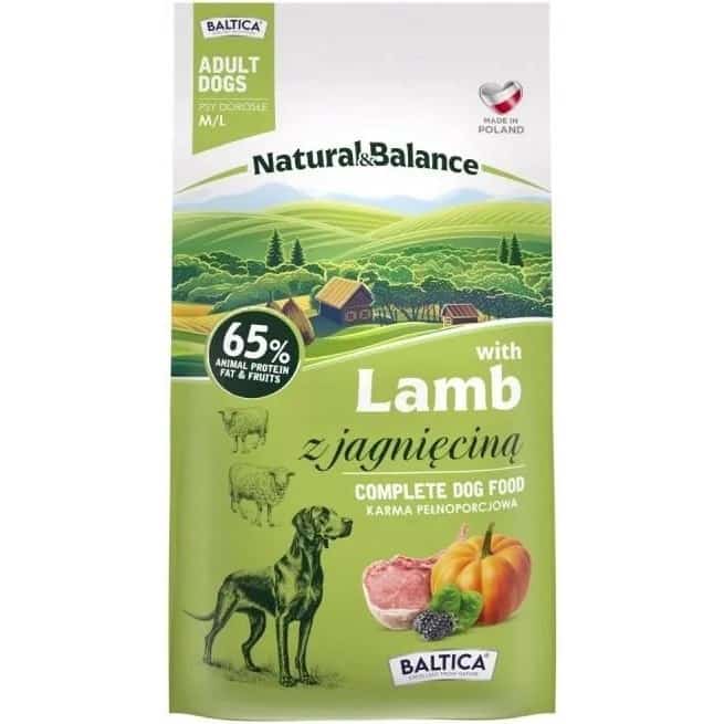 BALTICA NATURAL&BALANCE Jagnięcina M/L 3kg