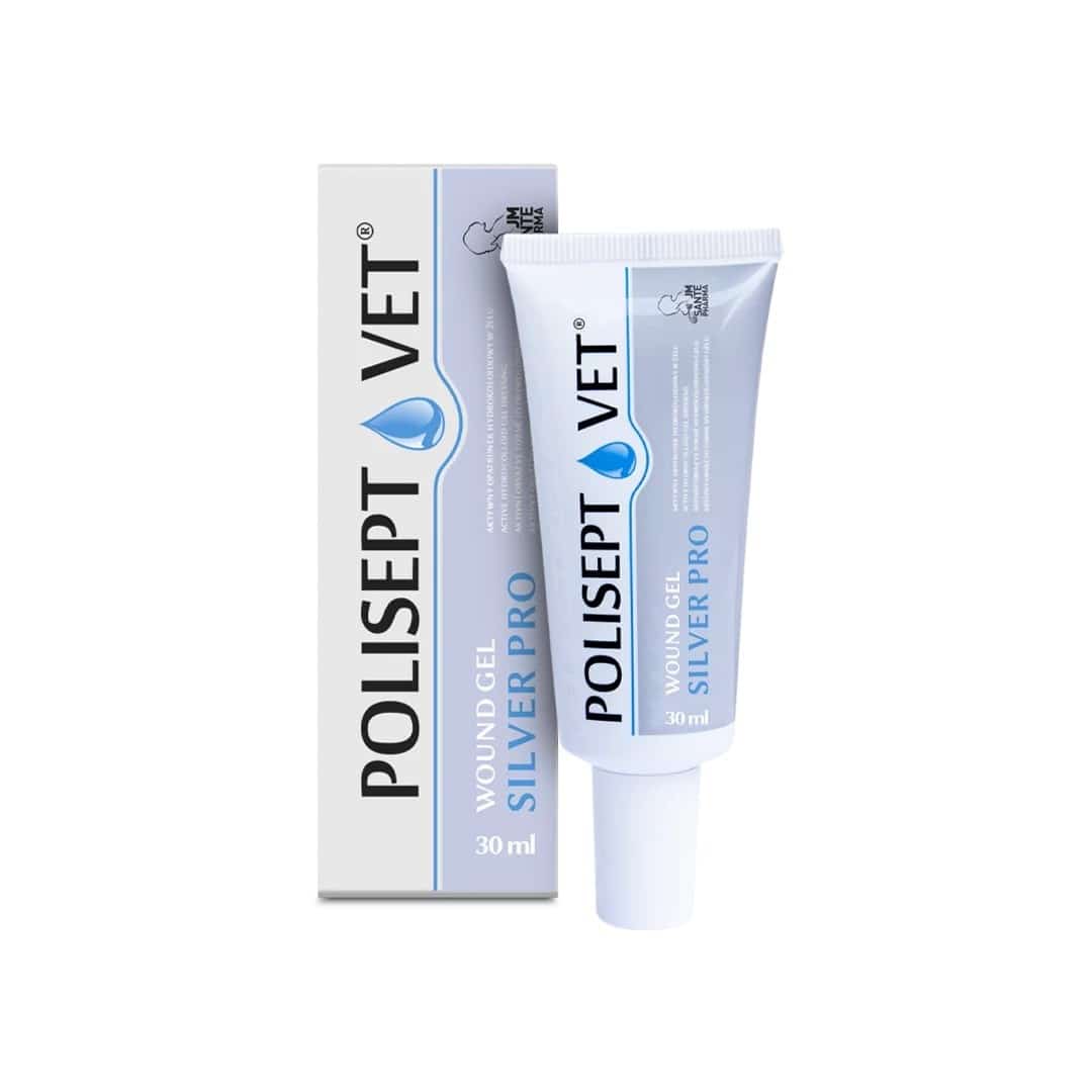 JM SANTE POLISEPT VET GEL PRO SILVER opatrunek żelowy 30ml