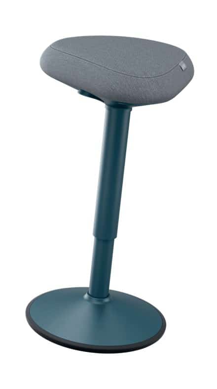 Stołek Leitz Ergo do pracy w pozycji półstojącej, ciemnoszary