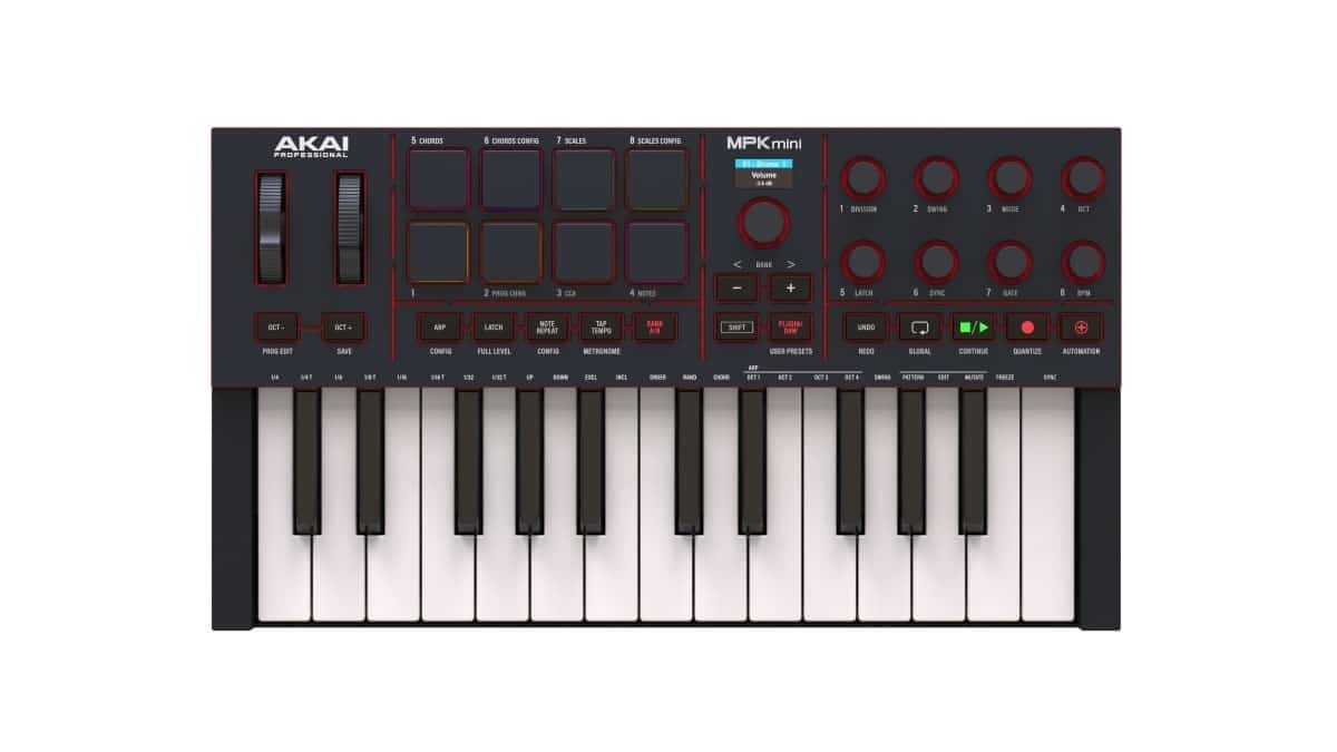 AKAI MPK MINI 4 BLACK - Mini Klawiatura Sterująca