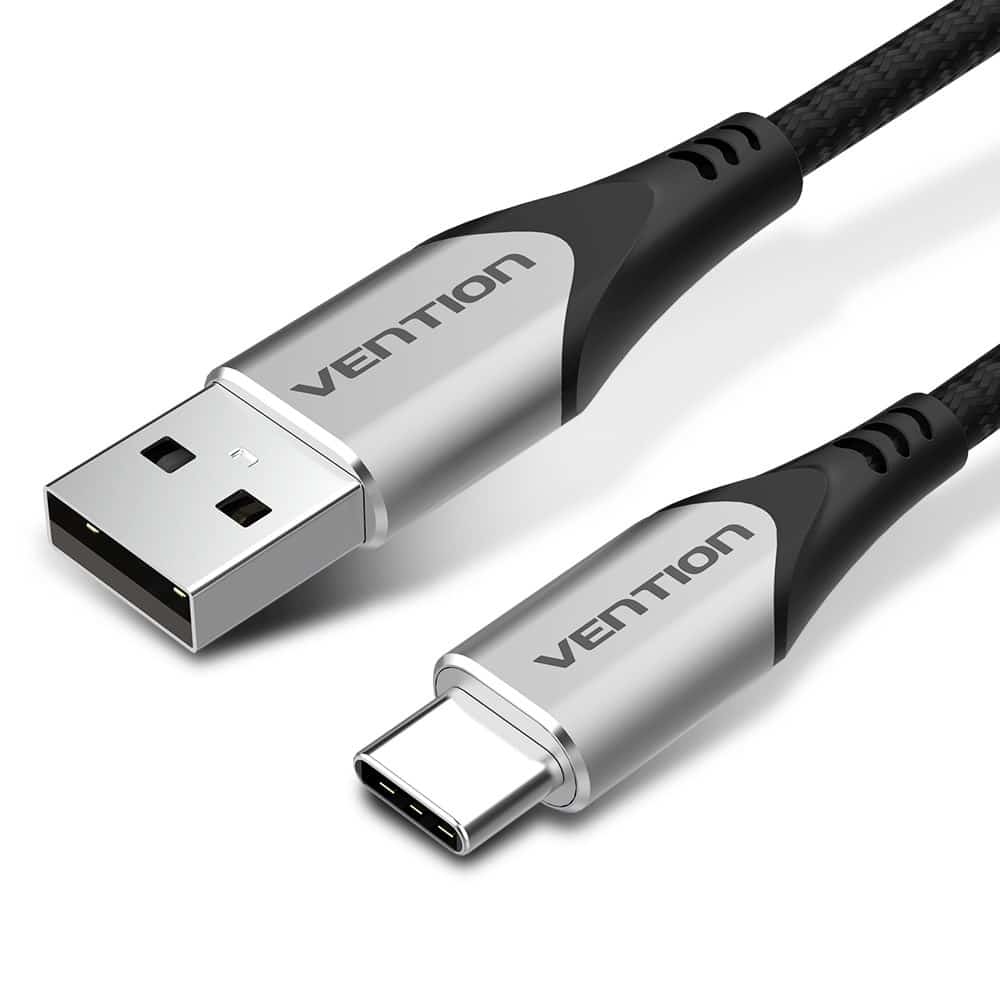 Kabel USB-A do USB-C Vention 3A 480Mbps 1m szary