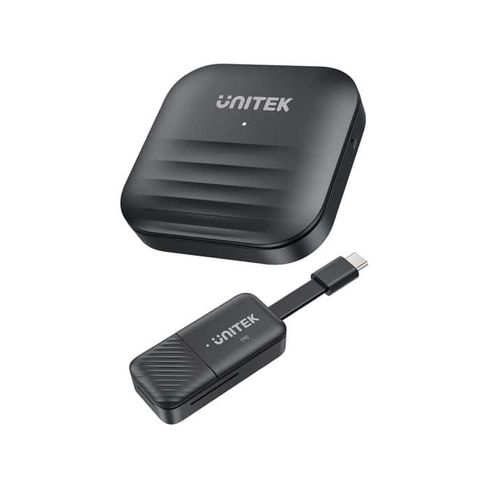 UNITEK Bezprzewodowy Nadajnik HDMI USB-C Czarny