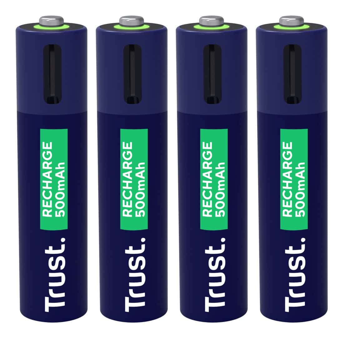 Baterie AAA Trust USB-C RECHARGEABLE BATTERIES 4P
