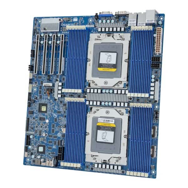 Płyta główna Gigabyte MZ73-LM1 rev.3 2x SP5 AMD Epyc 9004/9005 SoC (24x DIMM, 3x SlimSAS, 1xM.2, 2x10Gbe, IPMI, E-ATX)
