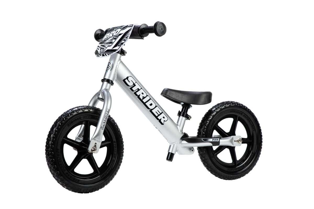 Strider Rowerek Biegowy 12" PRO Silver Srebrny ST-P4SI