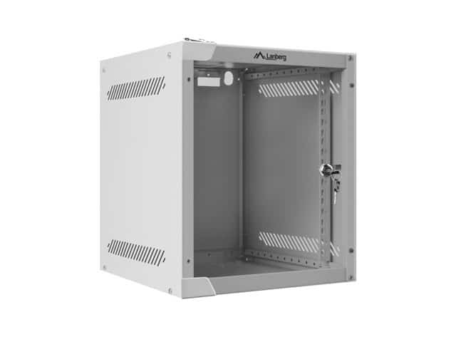 Szafa rack Lanberg WF10-2306-10S, 6U, szklane, szara