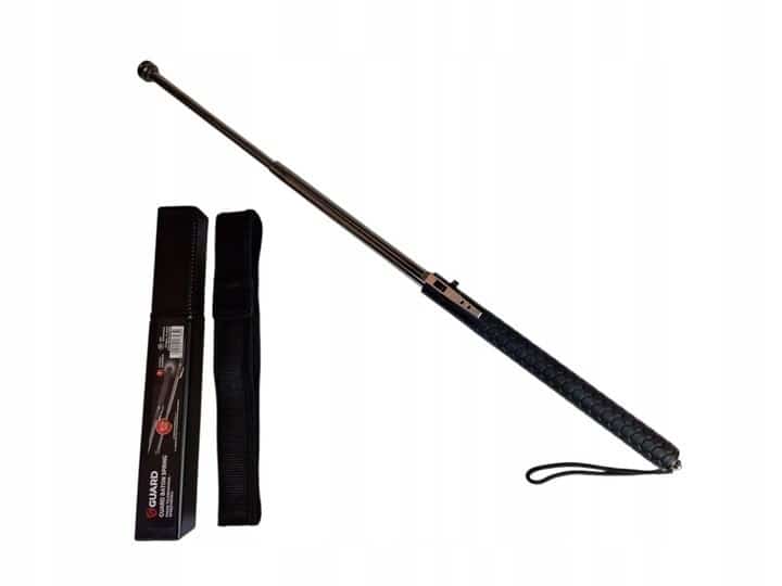 Pałka teleskopowa sprężynowa GUARD Spring 26" baton 29 cm / 66 cm z pokrowcem (YC-10527)
