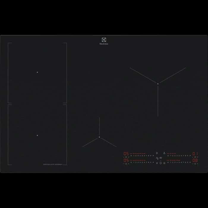 Płyta indukcyjna matowa ELECTROLUX EIS87453IZ Sense Boil+Fry SaphirMatt 77 cm czarna kolor czarny