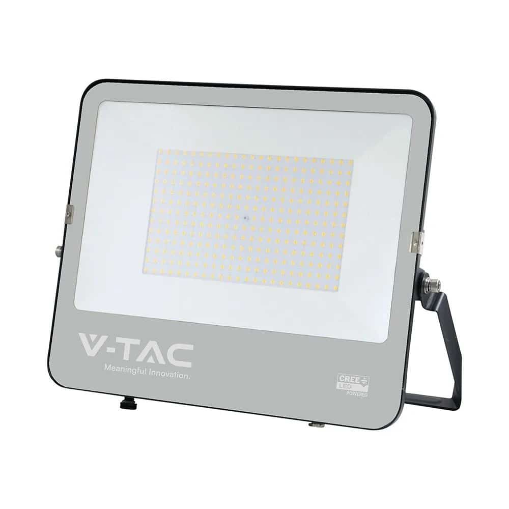 Projektor LED V-TAC CREE CHIP 200W 135lm/W czarna obudowa przewód 1m IP65 VT-44201 6500K 27000lm 6 lat gwarancji