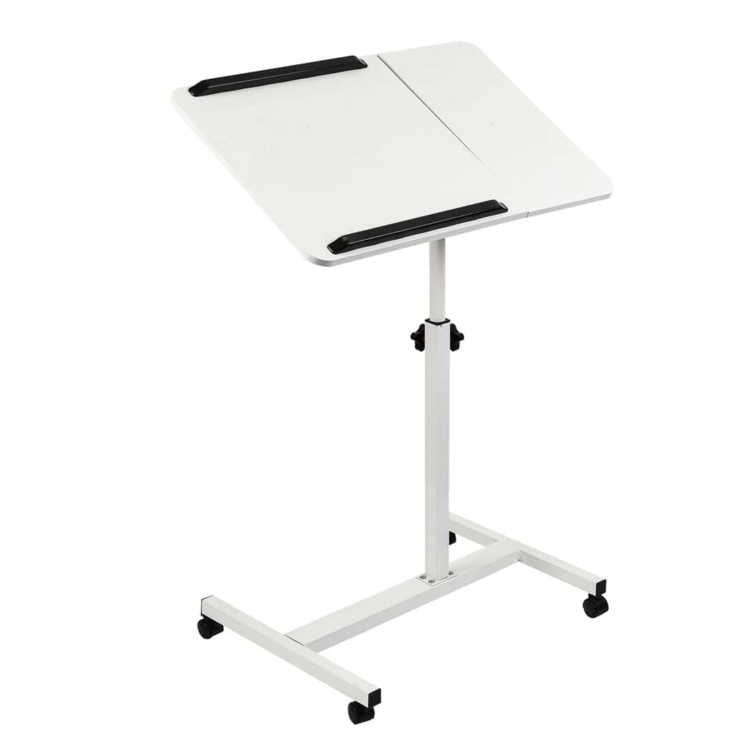 MACLEAN MOBILNE BIURKO/STAND NA LAPTOP, BIAŁE, REGULACJA WYSOKOŚĆ 59-89CM, MAX. 30KG MC-121 W