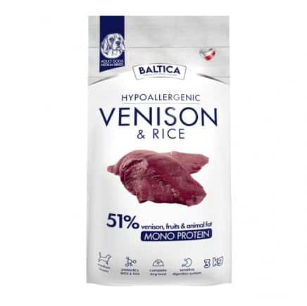 BALTICA NUTRACEUTIC Hypoallergenic Venison & rice M  3kg