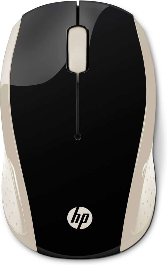 Mysz HP Wireless Mouse 200 Silk Gold czarno-złota