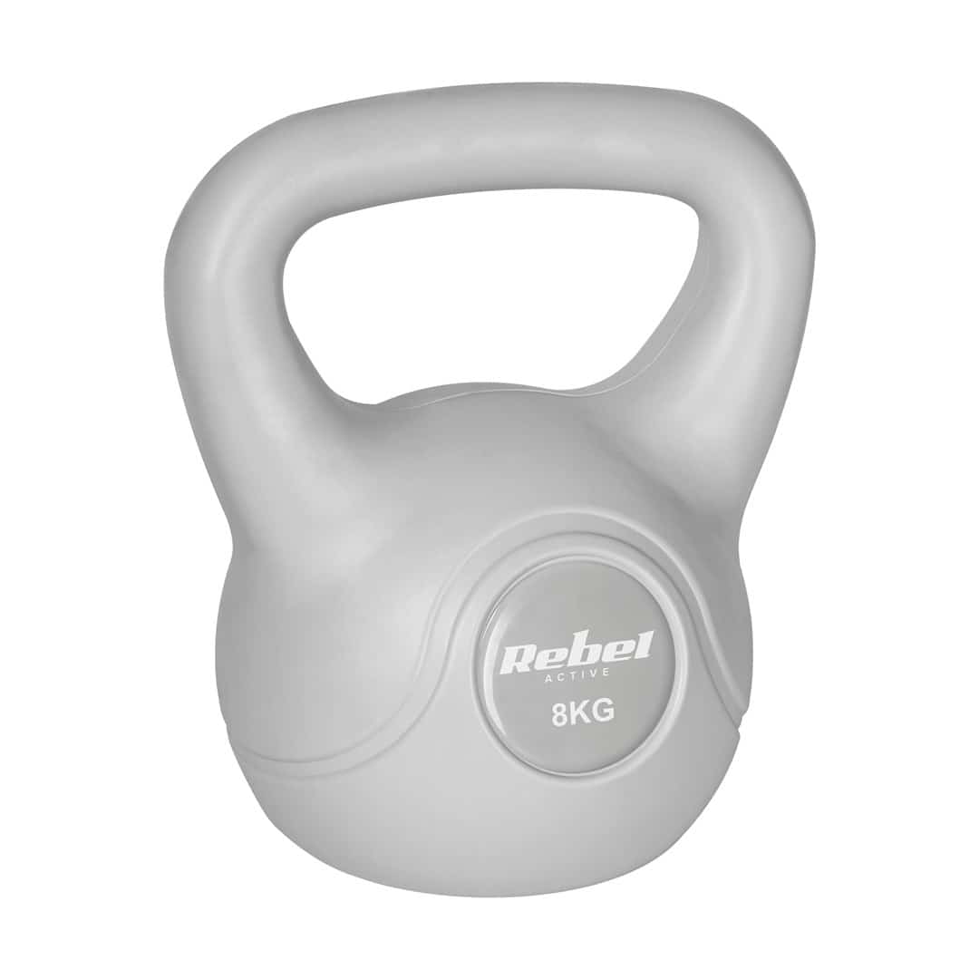 REBEL ACTIVE KETTLEBELL 8 KG Szary