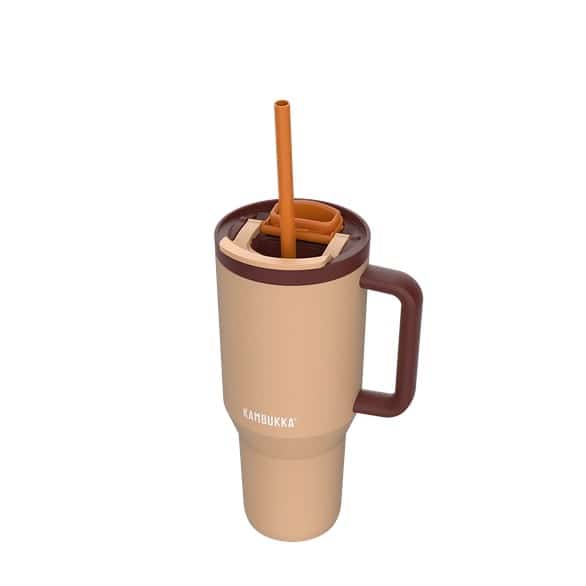 Kubek termiczny ze słomką Kambukka Rio Tumbler 950ml, Almond Dream