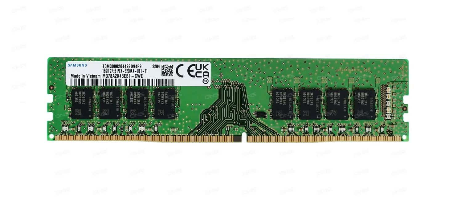 Samsung UDIMM non-ECC 16GB DDR4 3200MHz