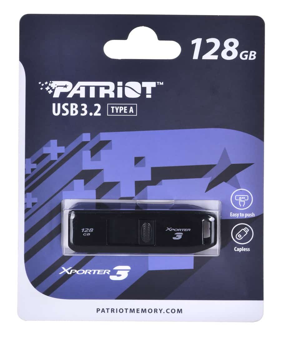 PARTIOT FLASHDRIVE Xporter 3 128GB Czarny