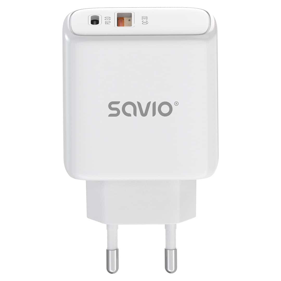 SAVIO ŁADOWARKA SIECIOWA 20W QUICK CHARGE POWER DELIVERY 3.0 LA-12